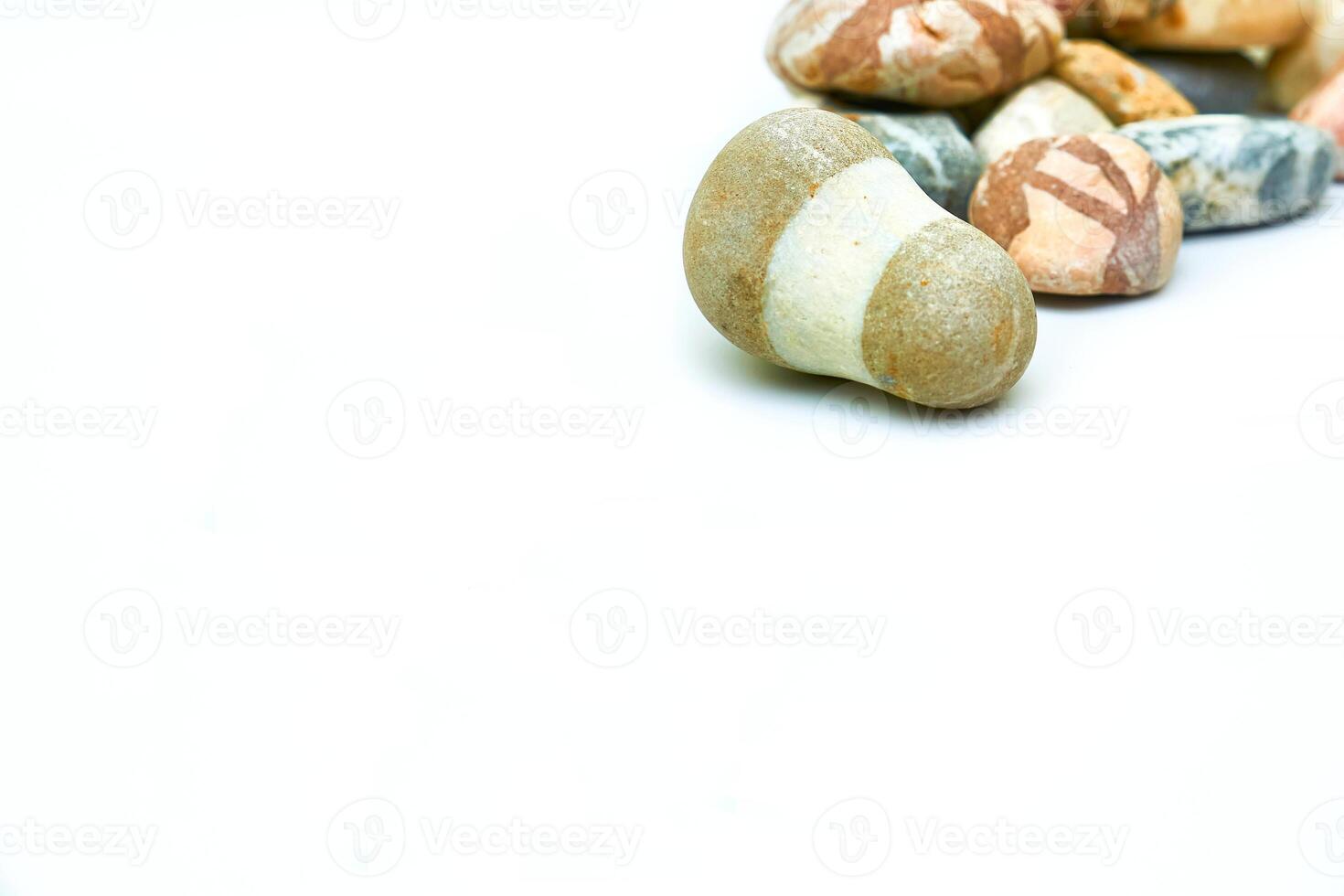 Zen light calm stones. Granite pebbles, peace and quiet photo