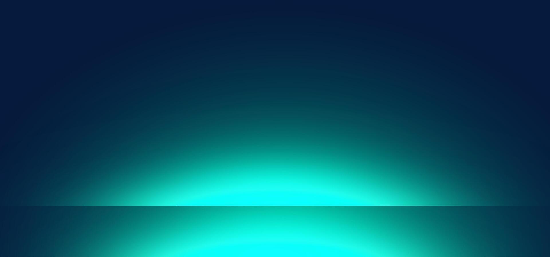 Glowing teal light beam on a dark gradient background with circular shapes. This abstract is ideal for technology themes, digital graphics, UI headers, and modern presentations vector