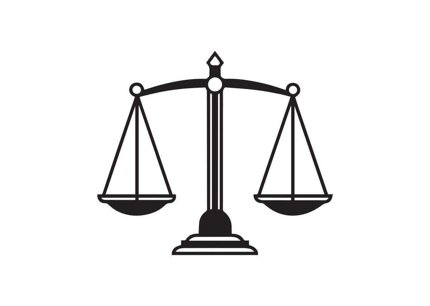 Justice Scales Symbol vector