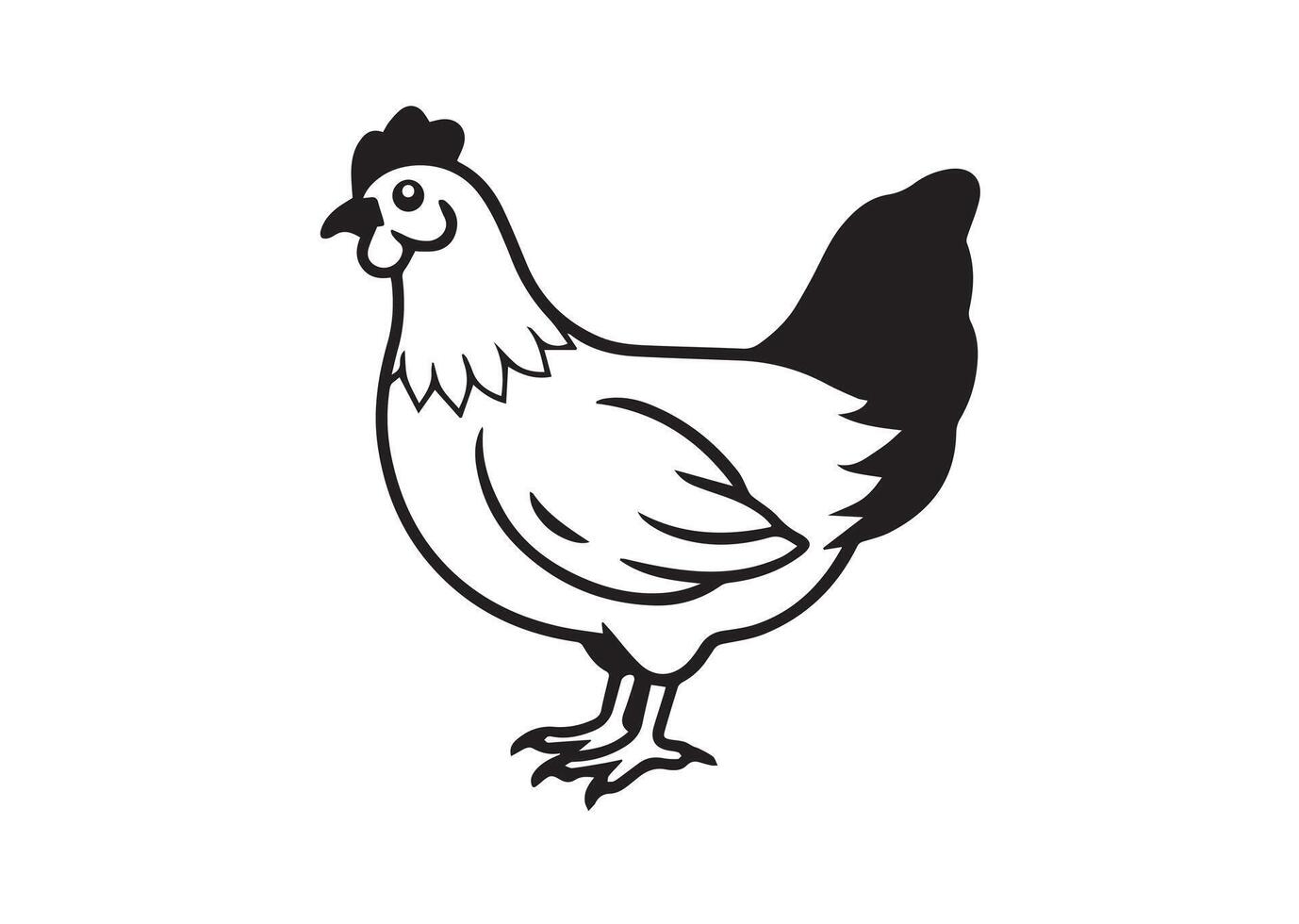 Chicken Hen silhouette vector