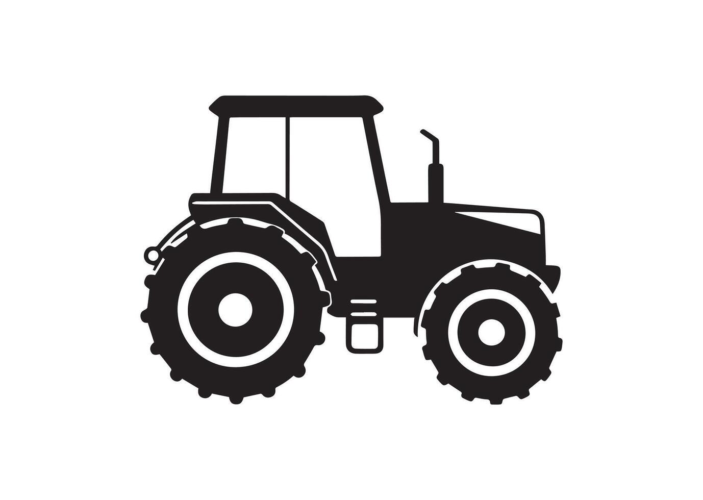 Tractor silhouette Design vector