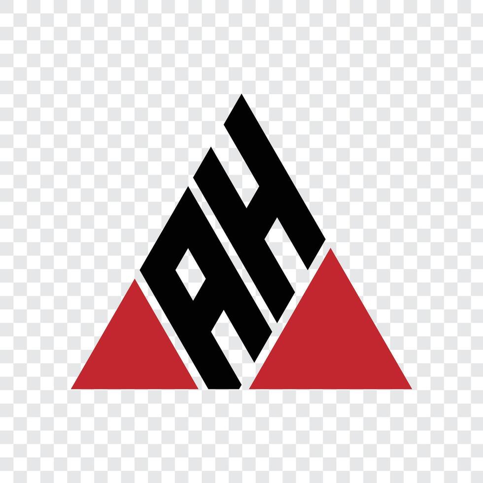 107 a logo alphabet word letter triangle geometic educational a h vector