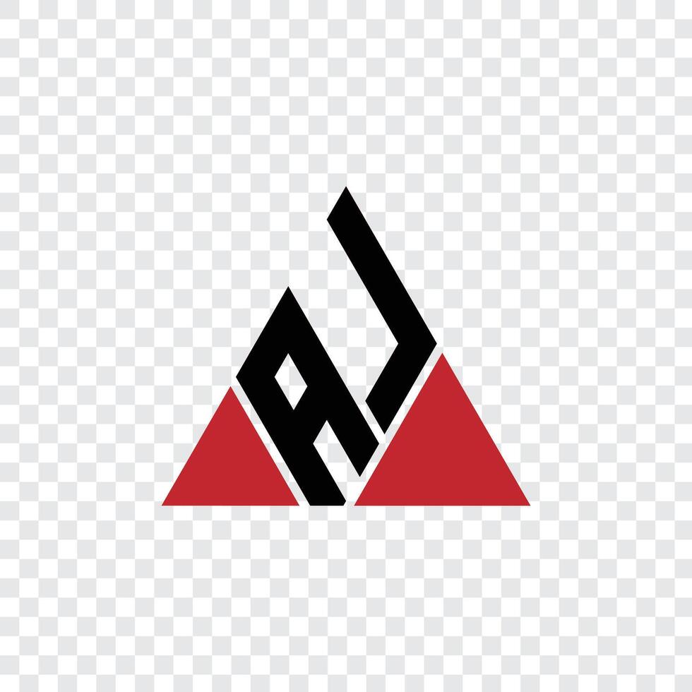 109 a logo alphabet word letter triangle geometic educational a j vector