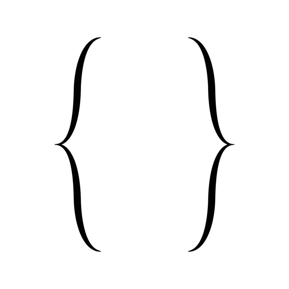 a black and white drawing of a curved line vector