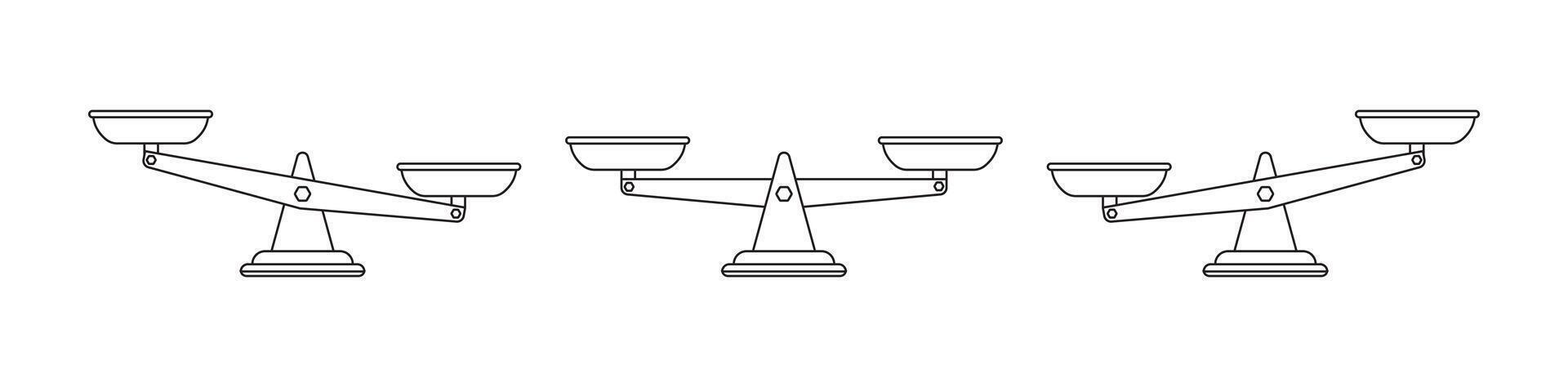 set scale outlinesdesign vector