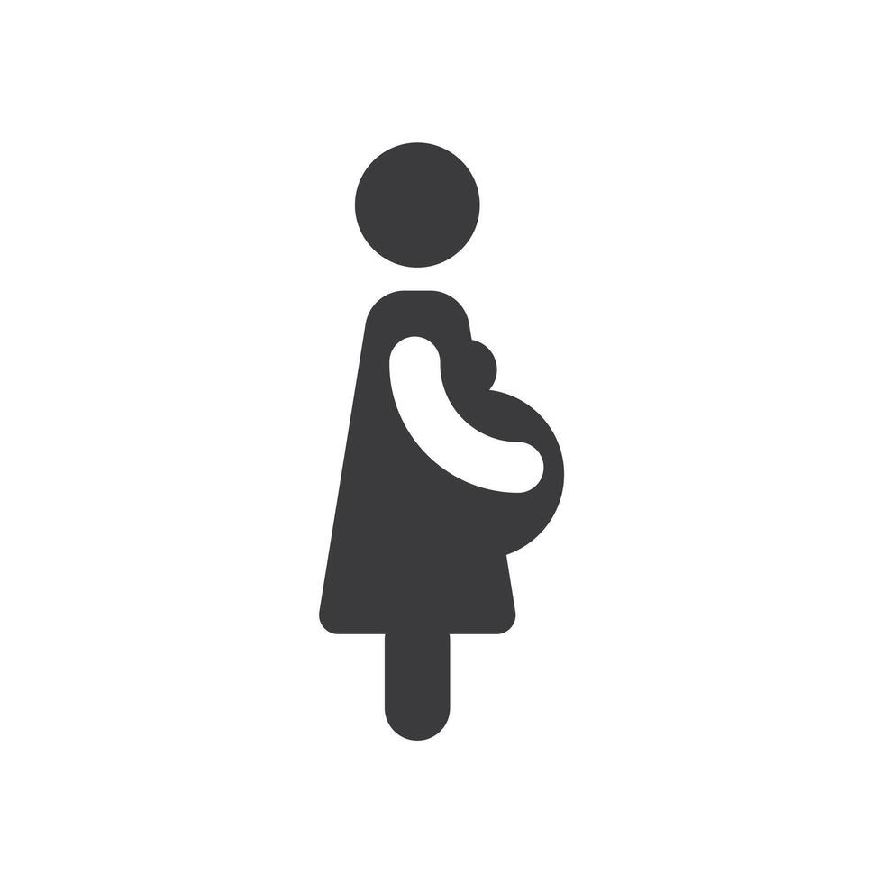 mother pregnant icon design vector