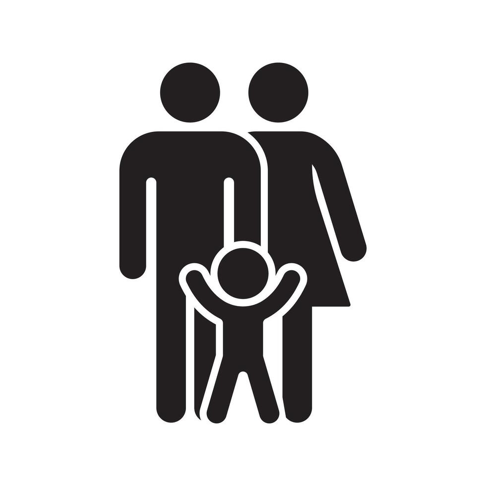 family icon illustration on white background vector