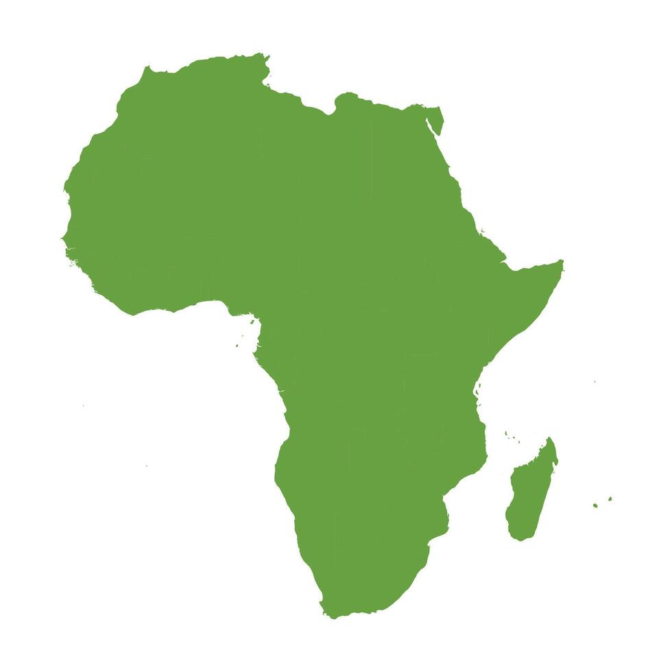 africa map green design vector