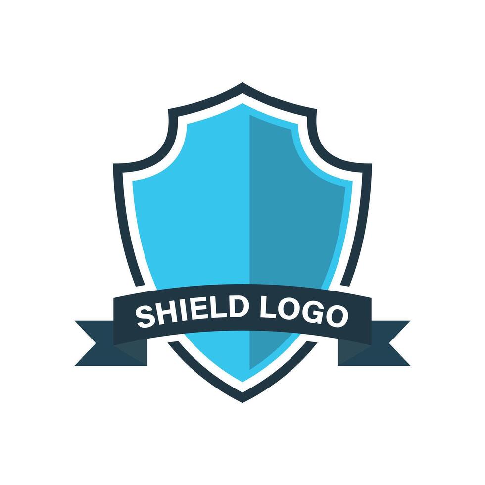 shield logo design vector