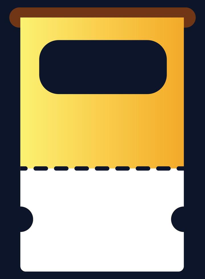 Label Ticket for Sale with Gradient Gold White on Dark Blue Background vector