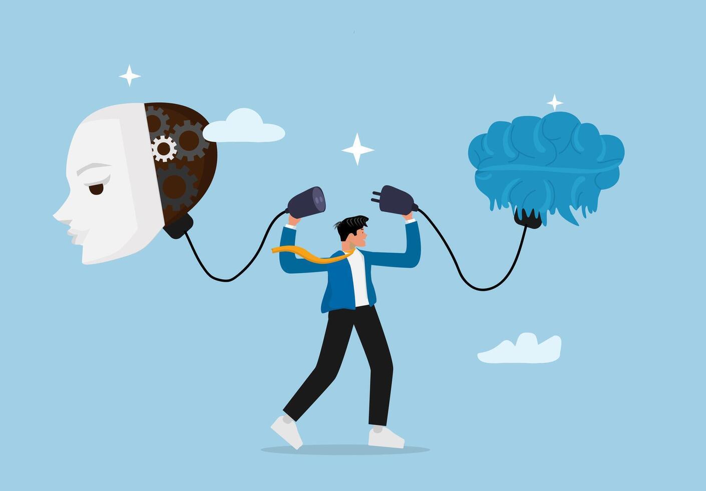 Artificial Intelligence and Human Connection. The Future of AI, Machine Learning, and Digital Innovation in Business, Technology, and Society vector