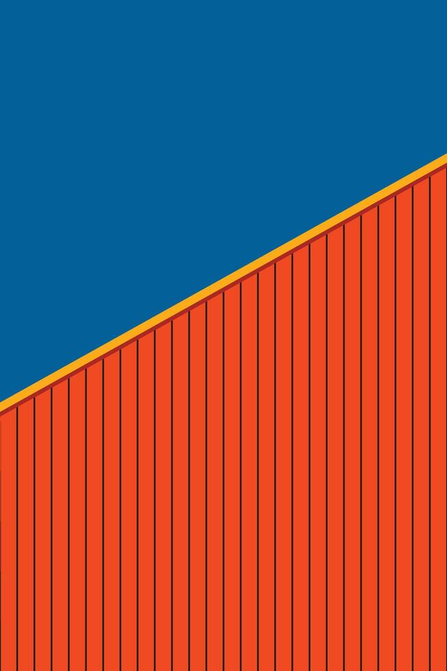 Abstract art gallery perspective building unique design aesthetic vector