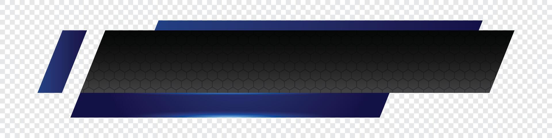 Futuristic design lower third banner. Broadcast news lower third banner template design. Lower third bar template for breaking news. vector