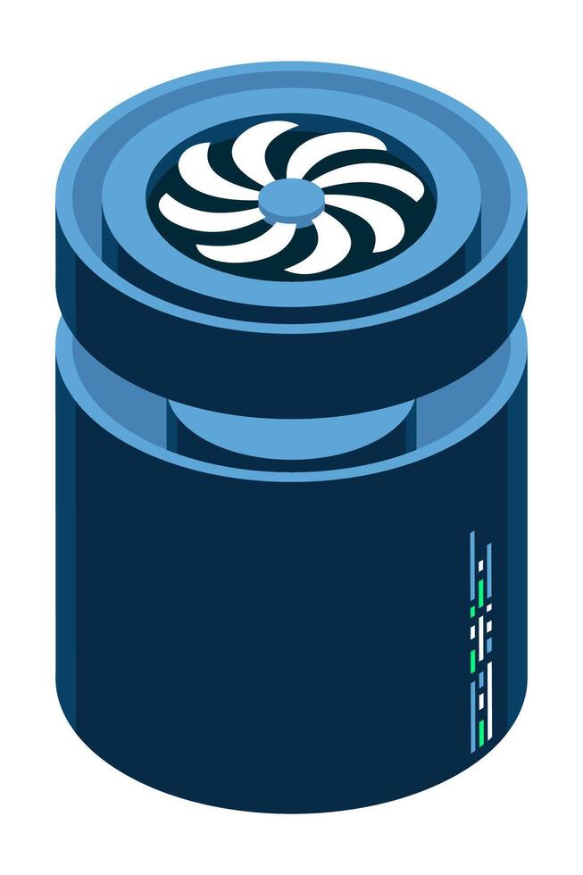 Isometric cloud database. Cloud computing and file cloud storage. Modern technology. Isometric technology, vector