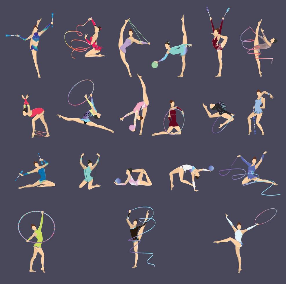 A new Summer sport set of isolated doodle style human characters of sportspeople with implements on blank background illustration vector