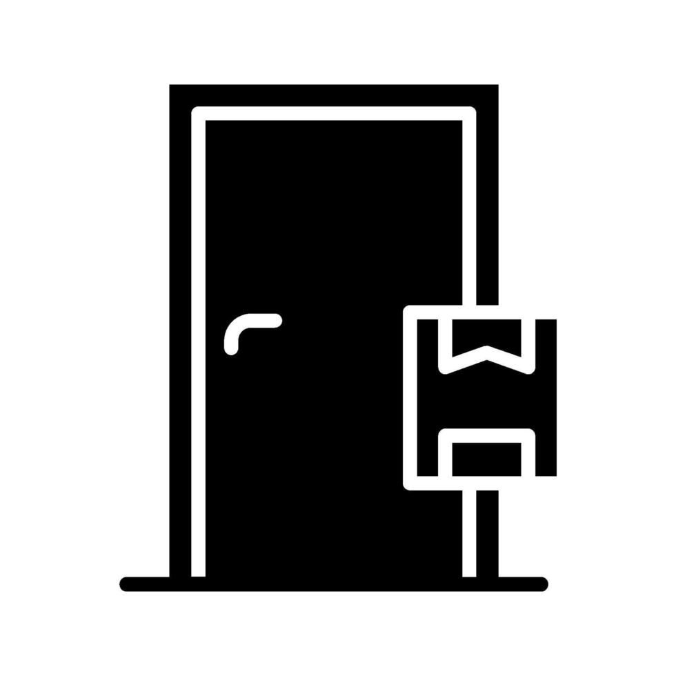 Delivery to the door icon, vector