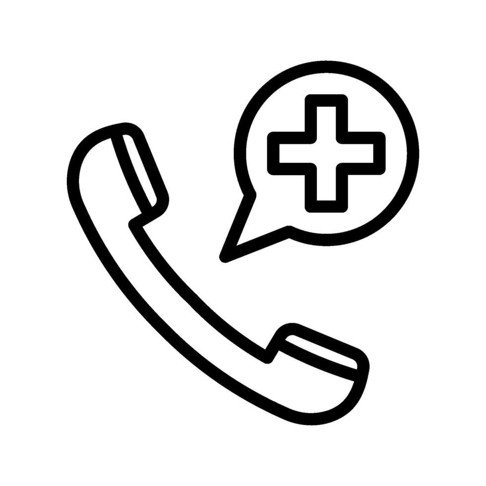 Emergency call filled icon, vector