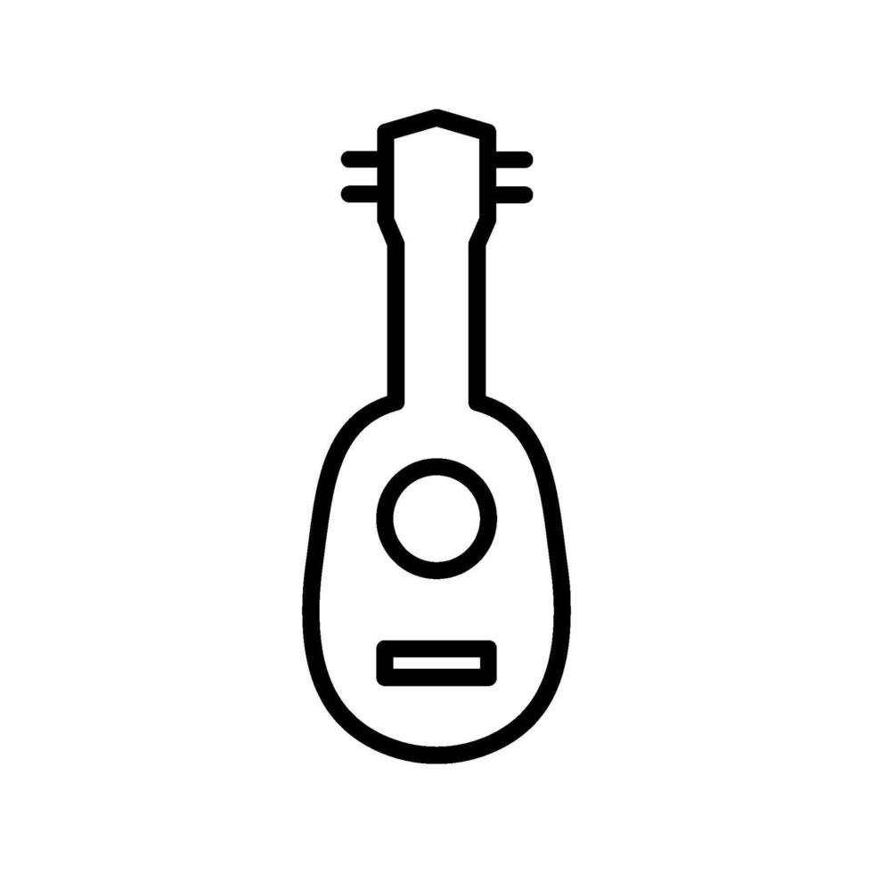 Ukulele icon color editable. vector