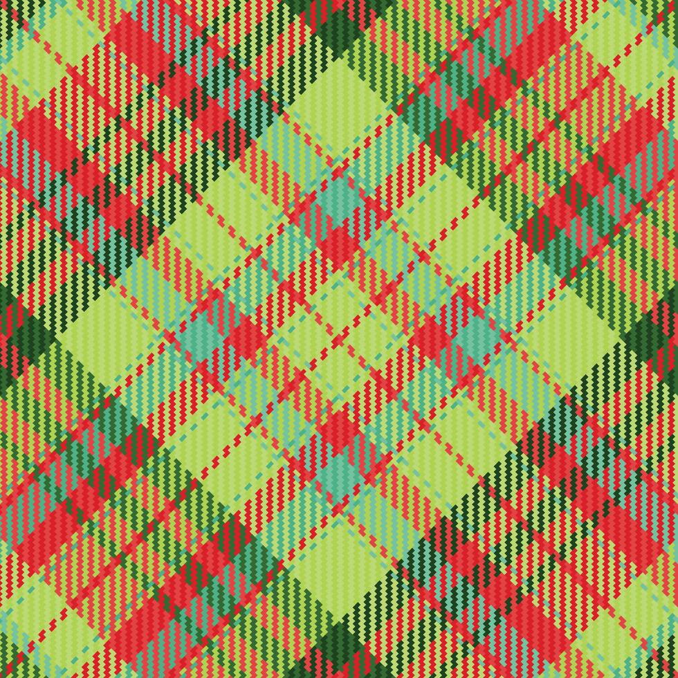 A plaid pattern in red, green and blue vector