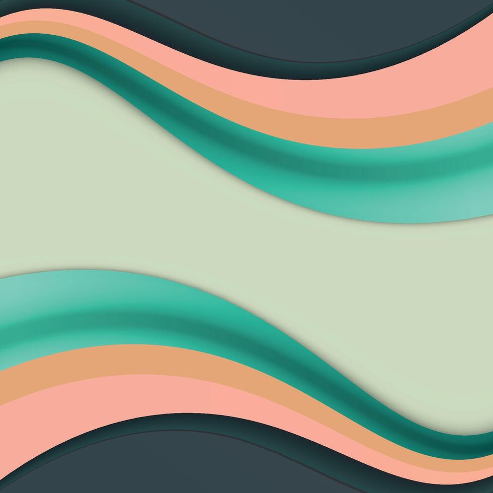 A colorful abstract background with waves vector