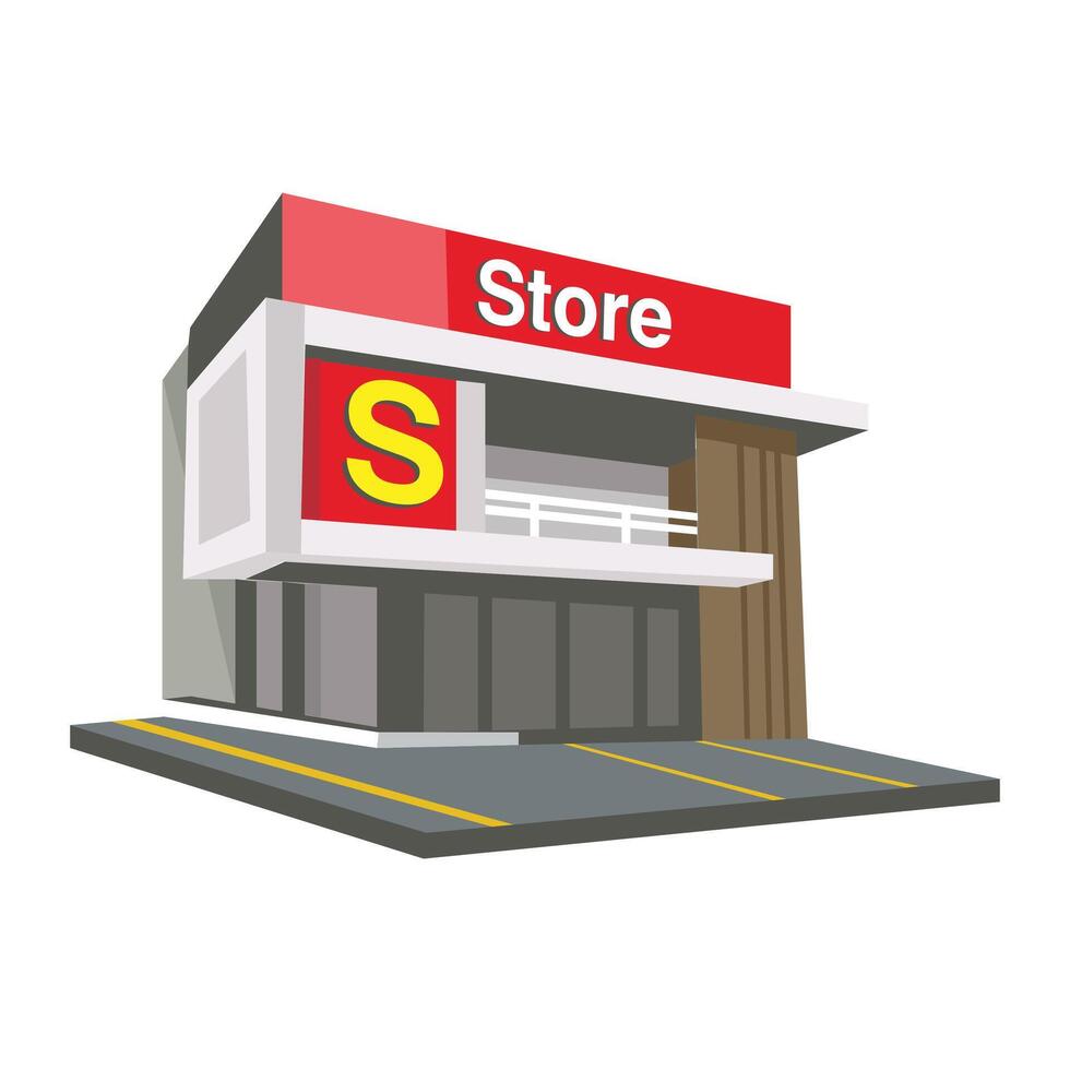 Fastfood Store building vector