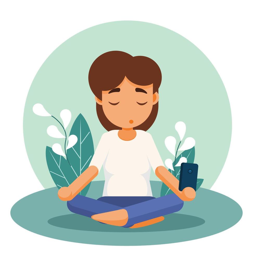 Finding Balance in the Online World vector