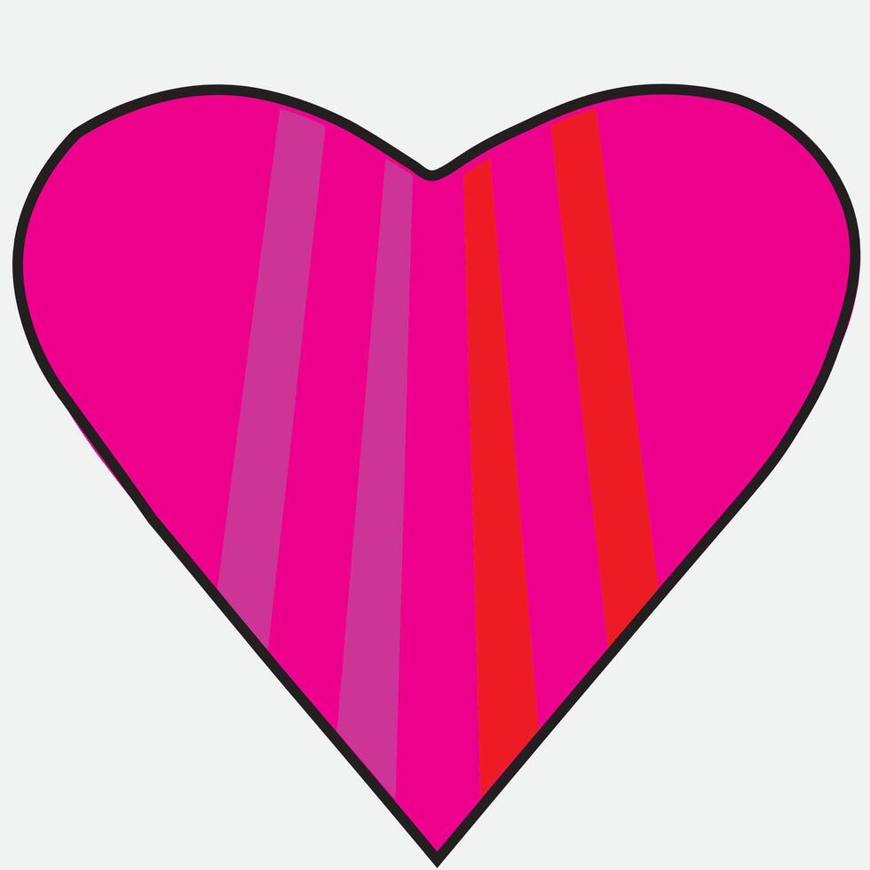 heart symbol outline love sign illustration vector