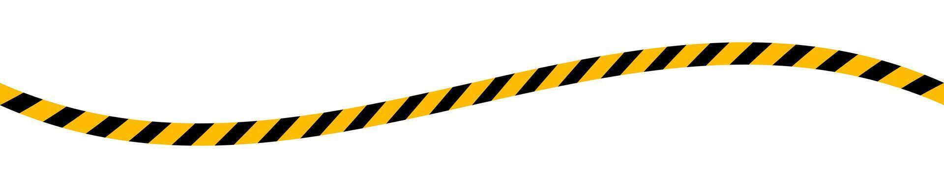 warning tape, caution line tape, caution sign yellow black strip vector
