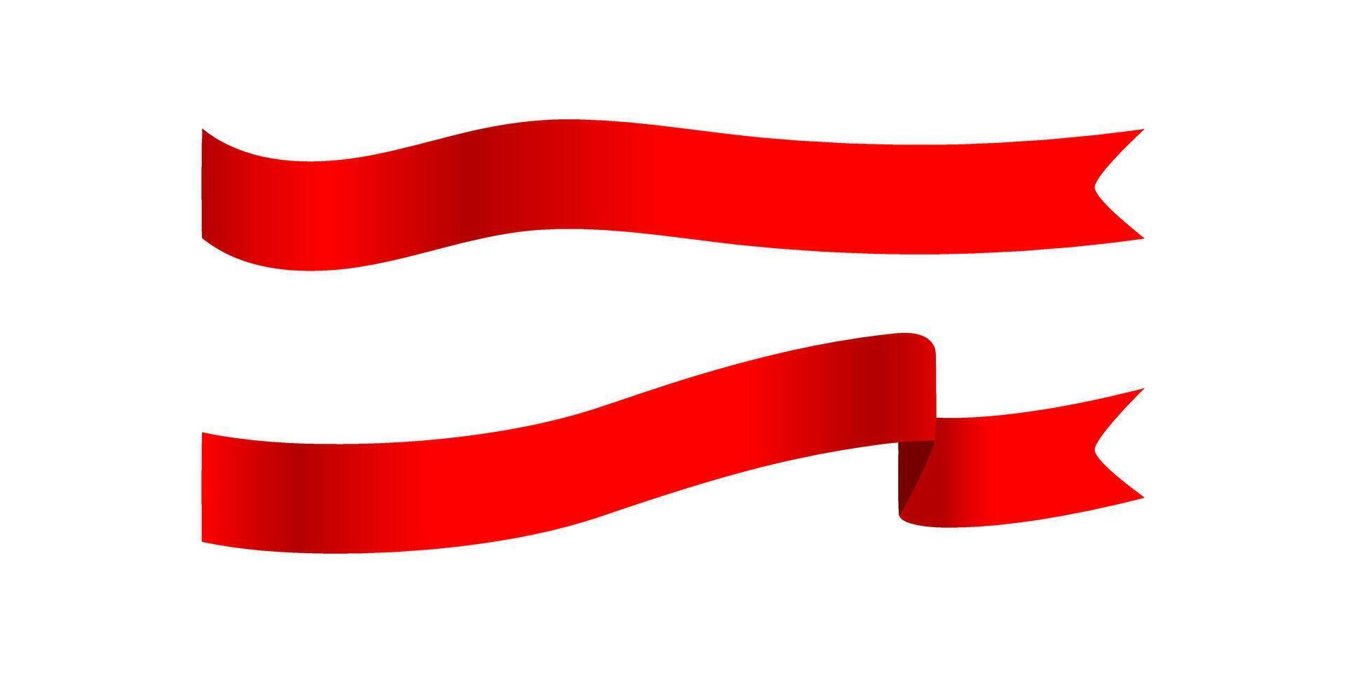 label ribbon red for sales and promotion, sticker label ribbon vector