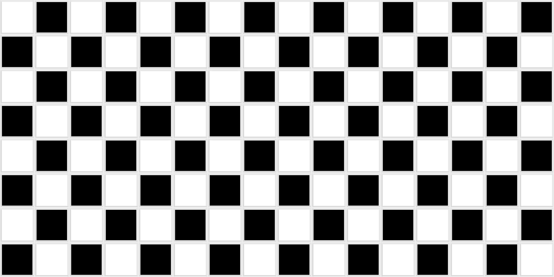 ceramic tiles, mosaic chess pattern, black white tile for background vector