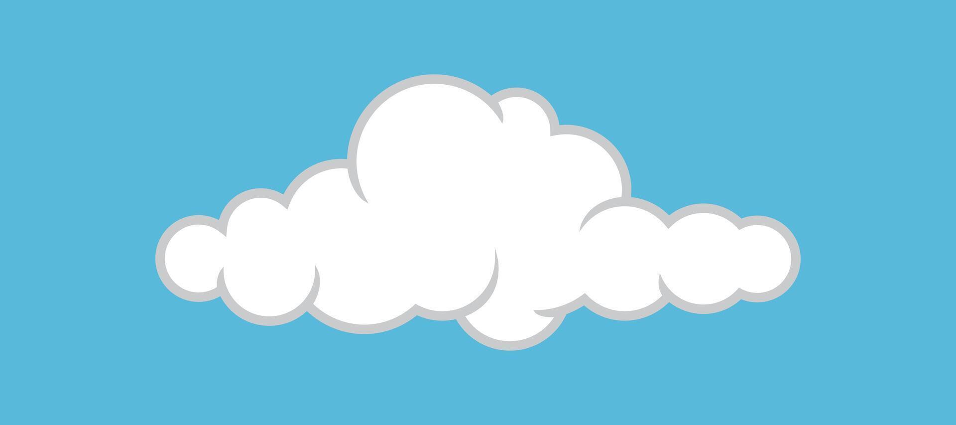 cloud white, clouds cartoon, cloud simple shape vector