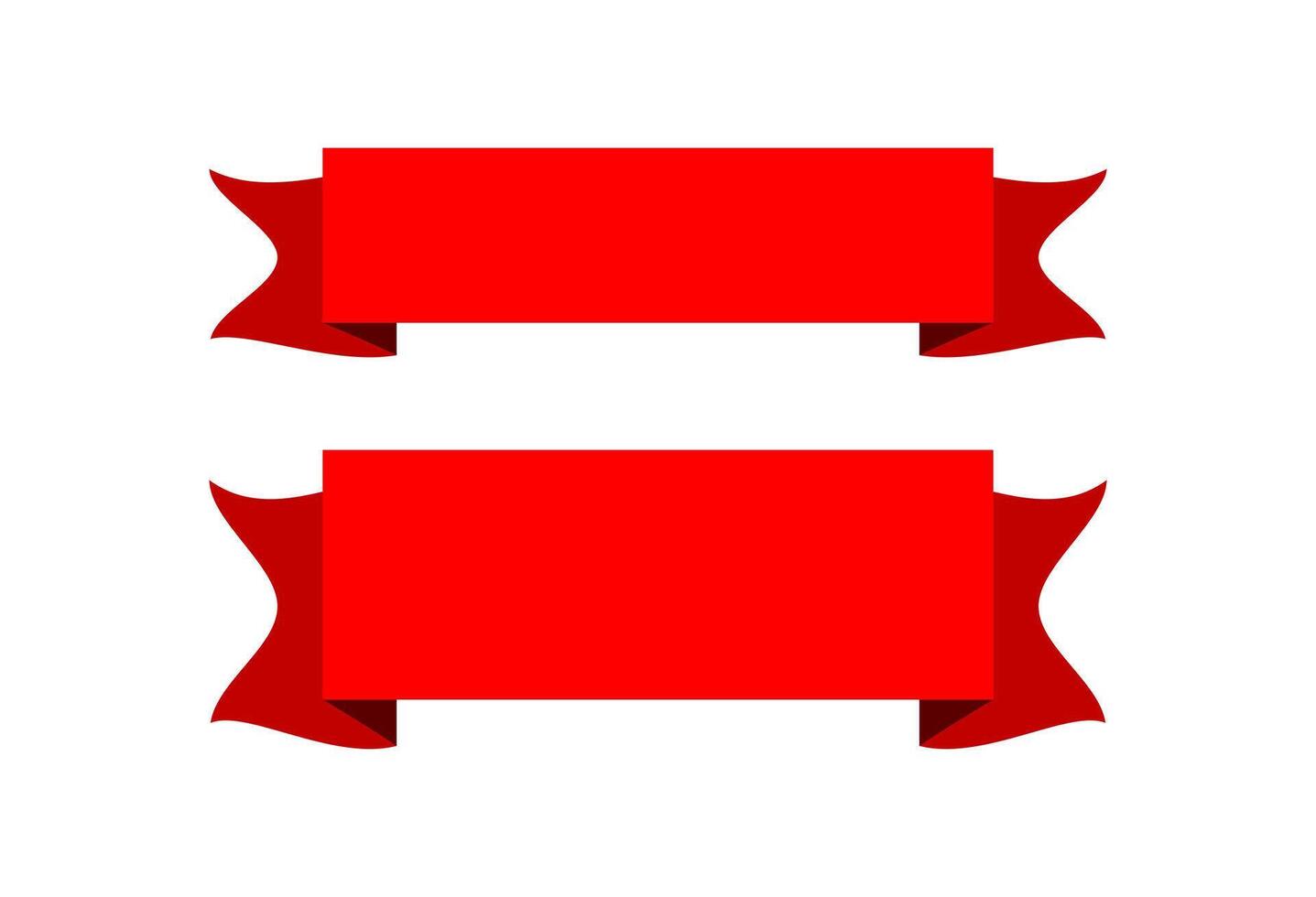 red label ribbon for sales promotion, sticker label ribbon vector