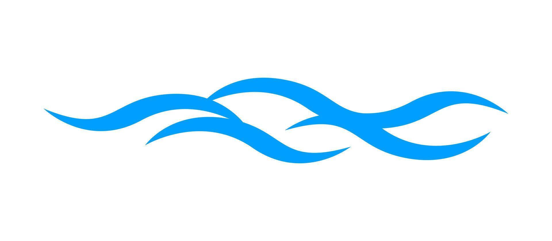 ocean waves icon, water symbol, sea waves, wave water ripple line vector