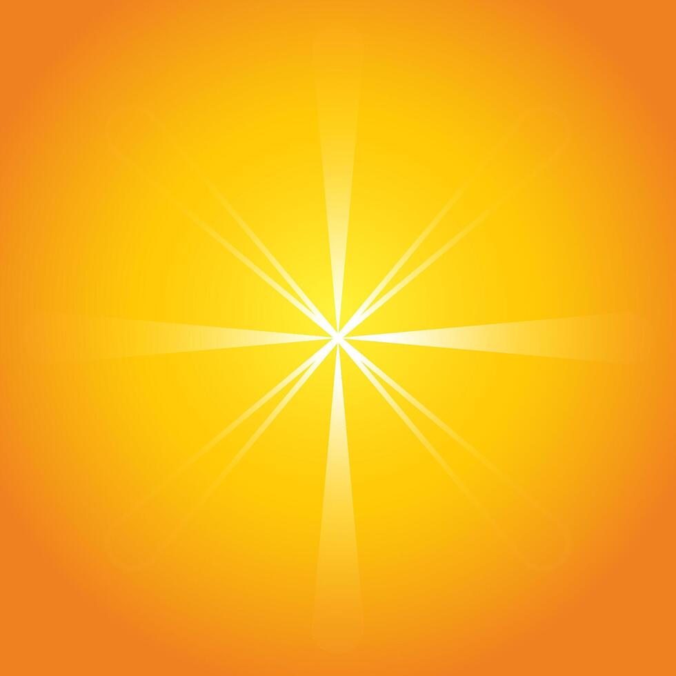 light beem transparency on orange color for background vector