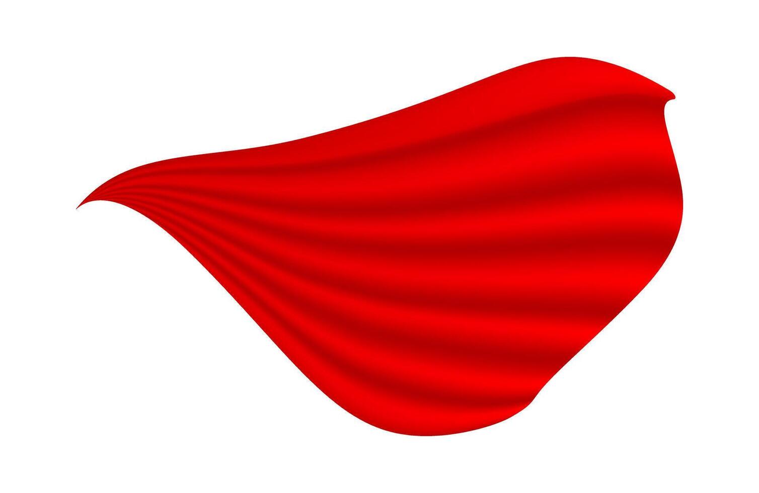 red scarlet curtain, red drapery, tablecloth, fabric for draped a box surprise vector