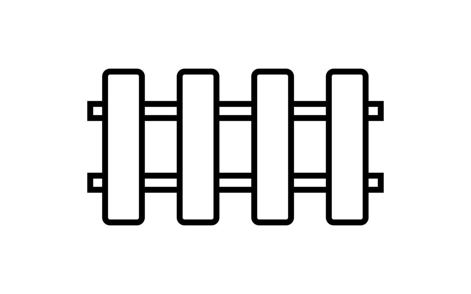 fence, picket wood line, silhouette fence panel, wooden fence clip art vector