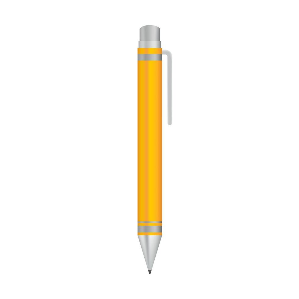 pen, ballpoint isolated on white, a pen stationery for office and school element vector