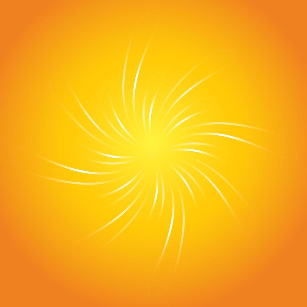 light beem transparency on orange background, sun shine graphic vector