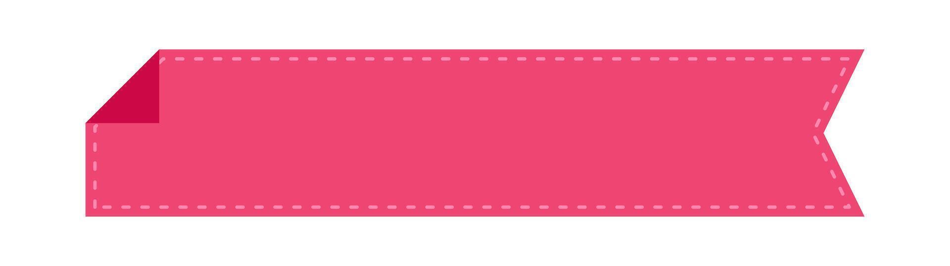 label frame simple, pink label tag rectangular for text vector