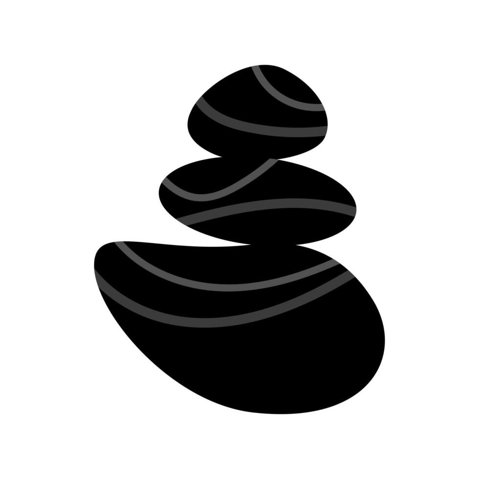 spa stones icon, balance for logo, relaxation symbol vector