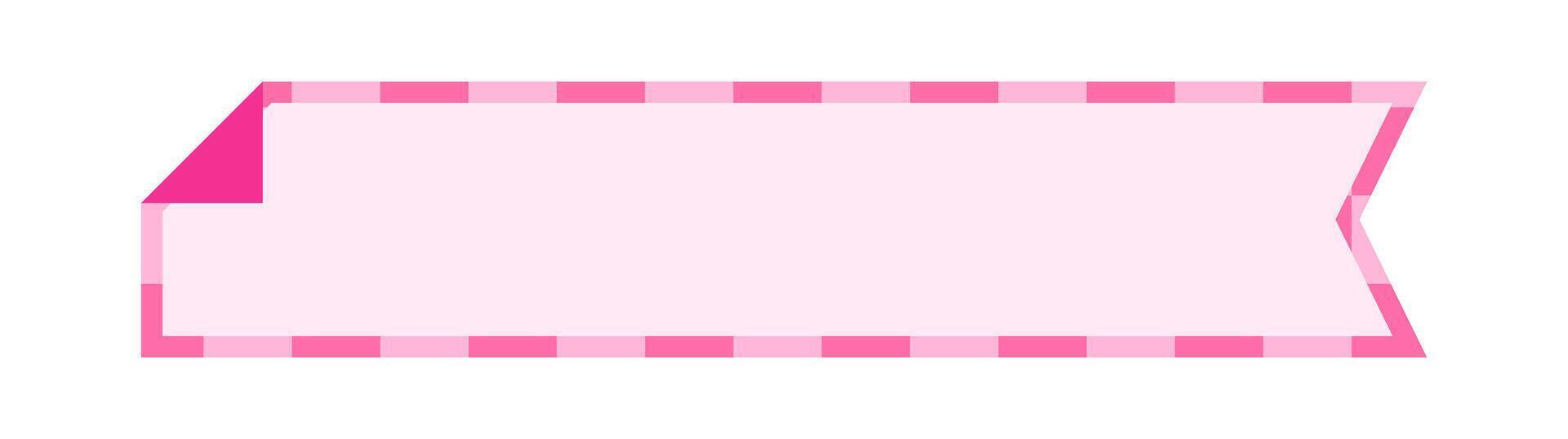 label frame simple, pink label tag rectangular for text frame vector