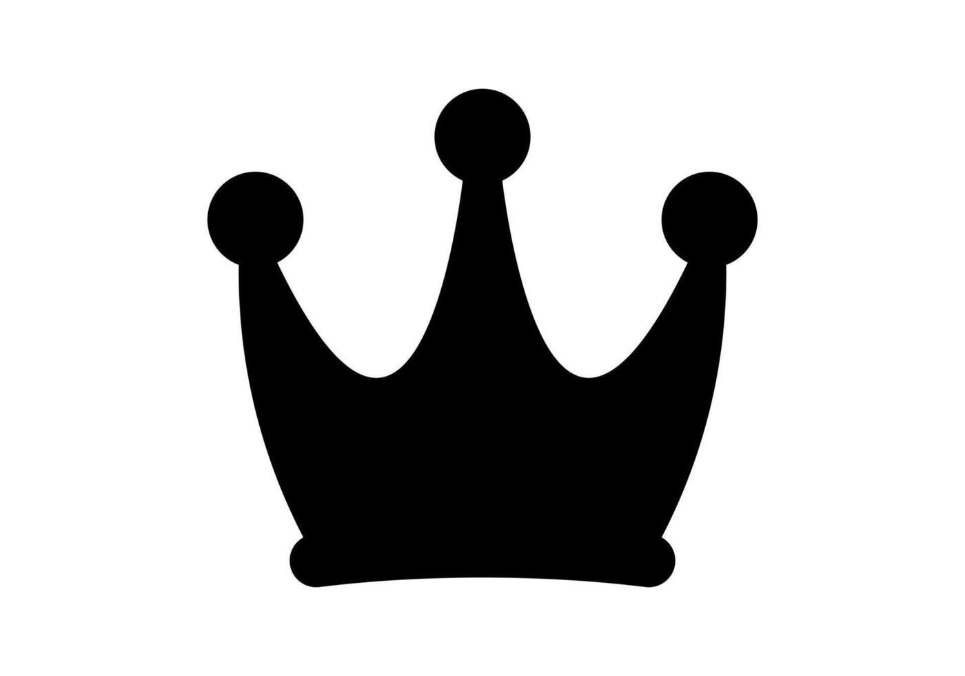 crown icon, crown silhouette clip art, crown simple shape vector