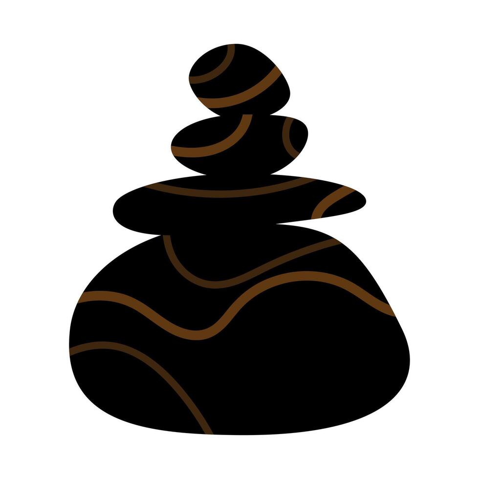spa stones icon, balance concept, relaxation symbol vector