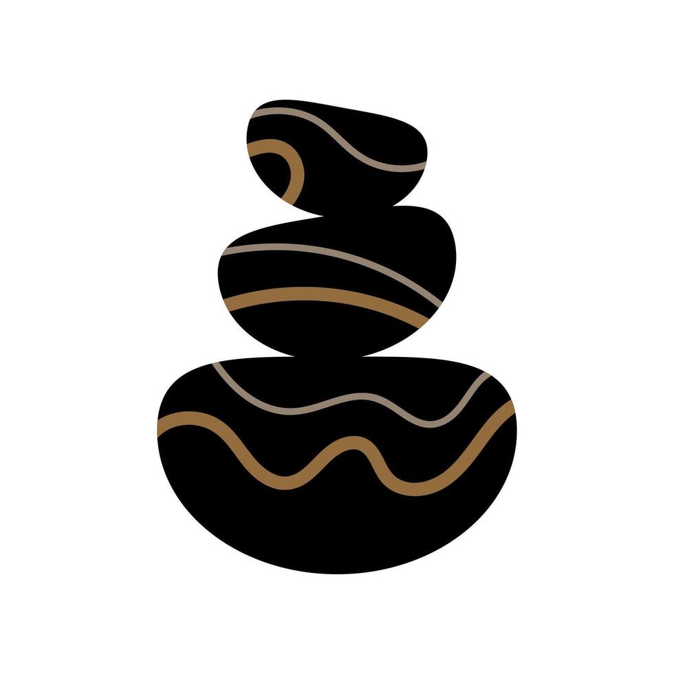 spa stones icon, balance logo, relaxation for a symbol vector