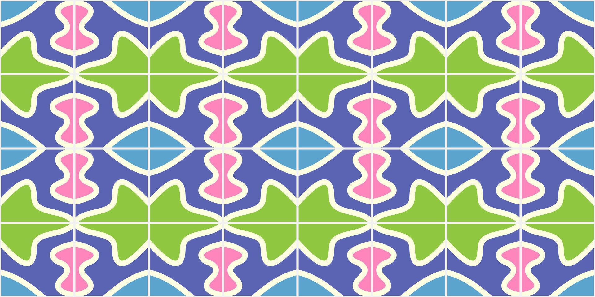 ceramic tiles colorfull, mosaic abstract pattern, geometric tiles pattern for background vector