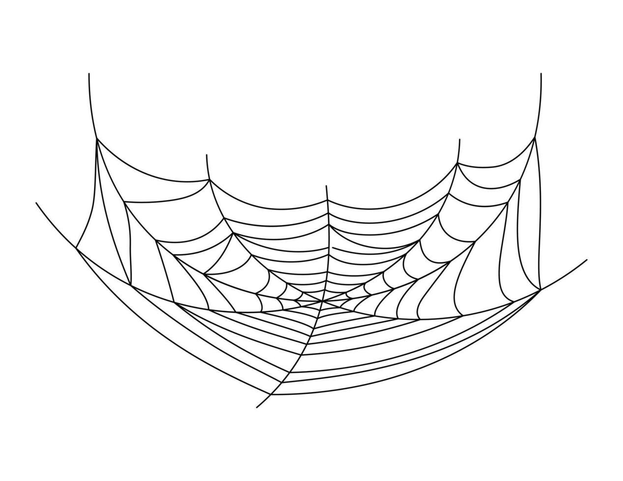 spider web clip art, spiderweb for halloween illustration vector