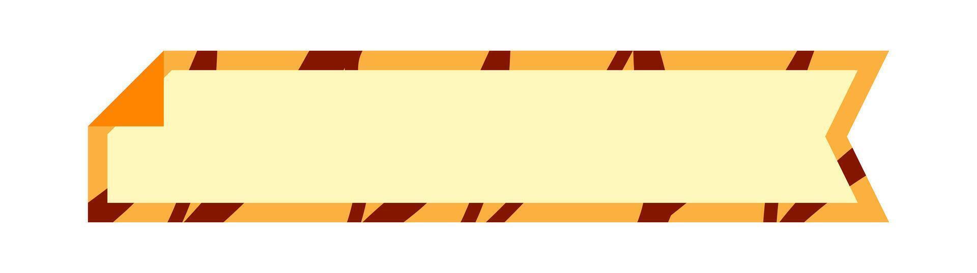 label frame simple, orange label tag rectangular for text frame vector