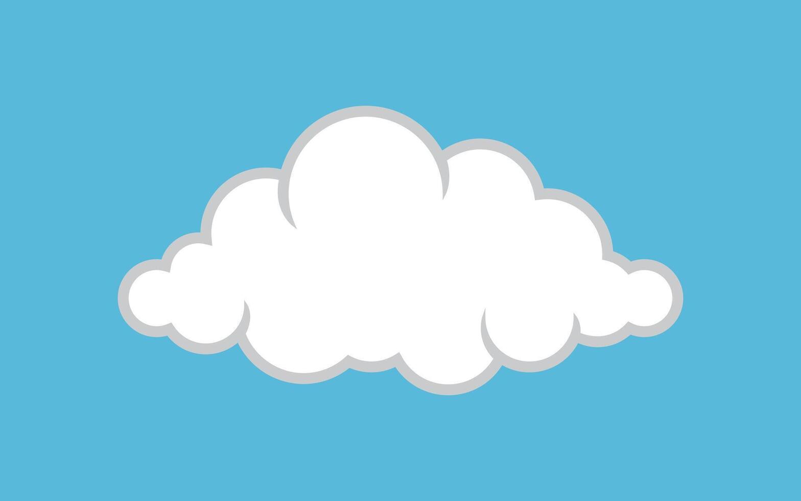 white cloud, clouds cartoon, cloud simple shape vector
