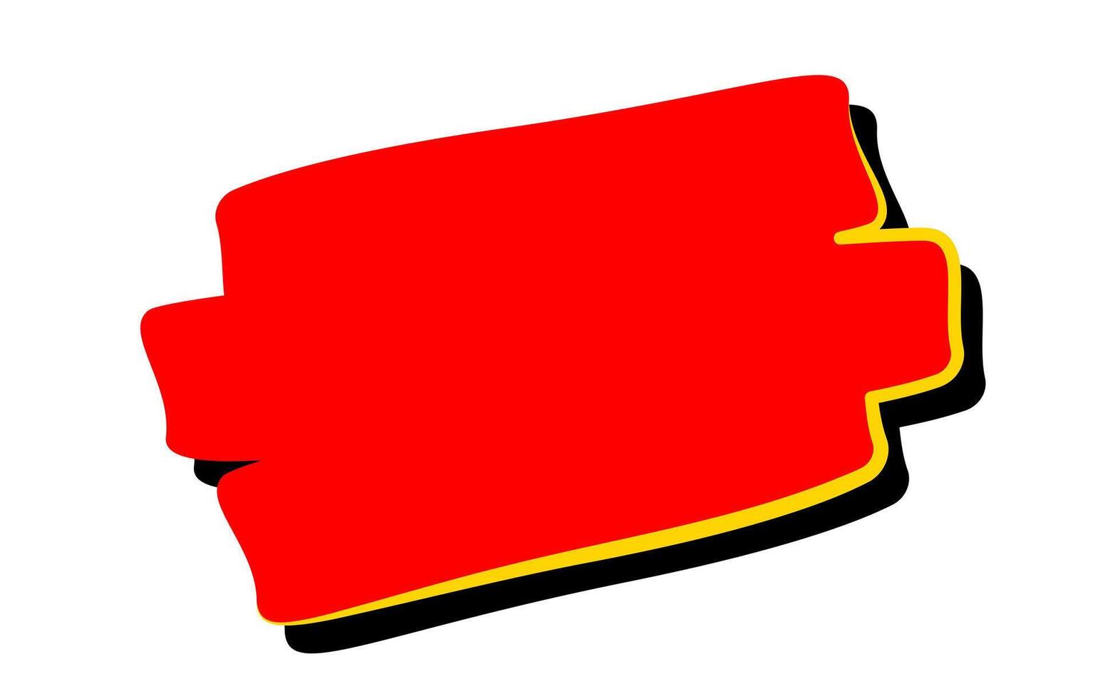 red label simple shape for the sale and promotion vector