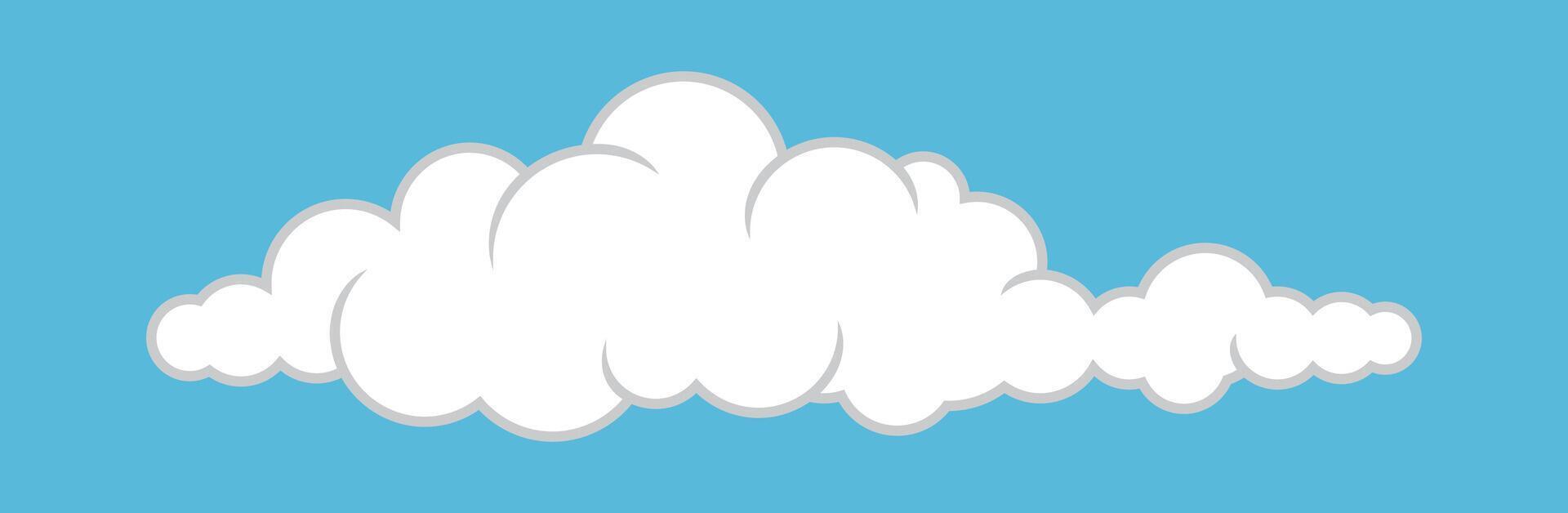 cloud white, big clouds cartoon, cloud simple shape vector